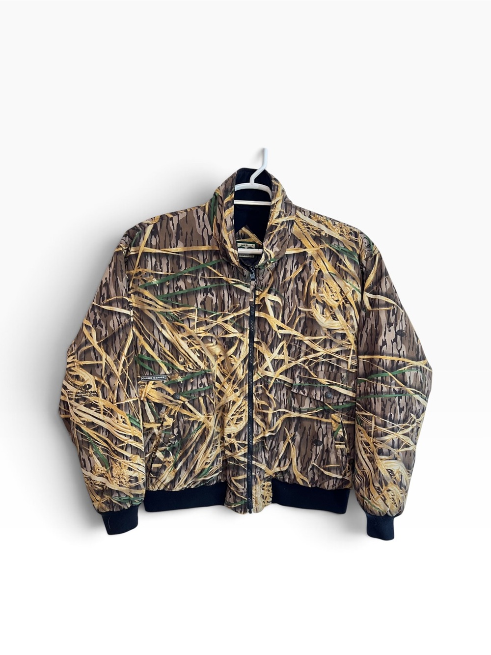 Gander Mountain Guide Series Camo Bomber Jacket Mens Size XL Armpit 28”